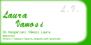 laura vamosi business card